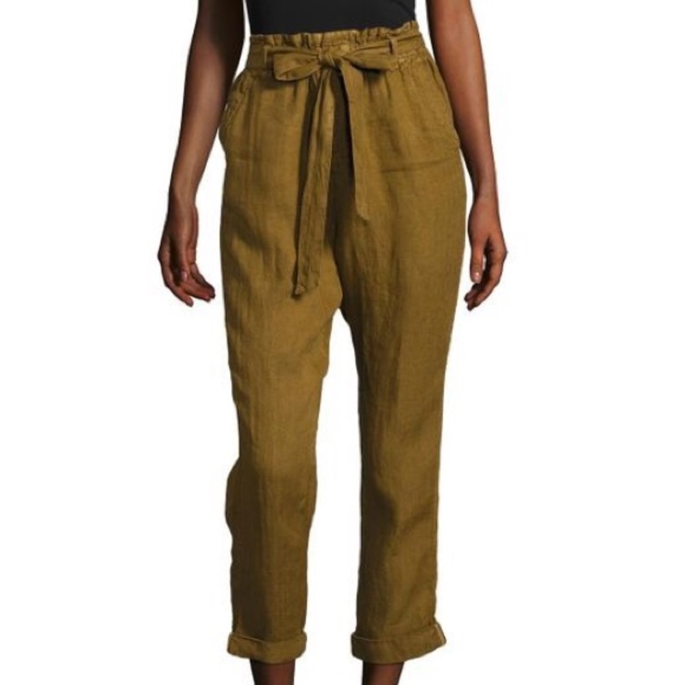 Free People Pants Paper Bag Linen Pants